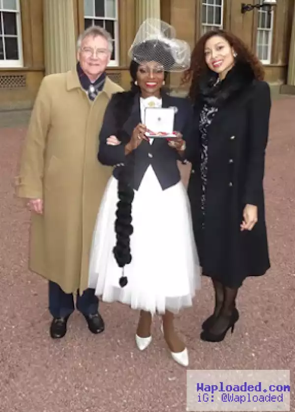Photos: British-Nigerian Singer, Patti Boulaye, Receives OBE From British Palace
